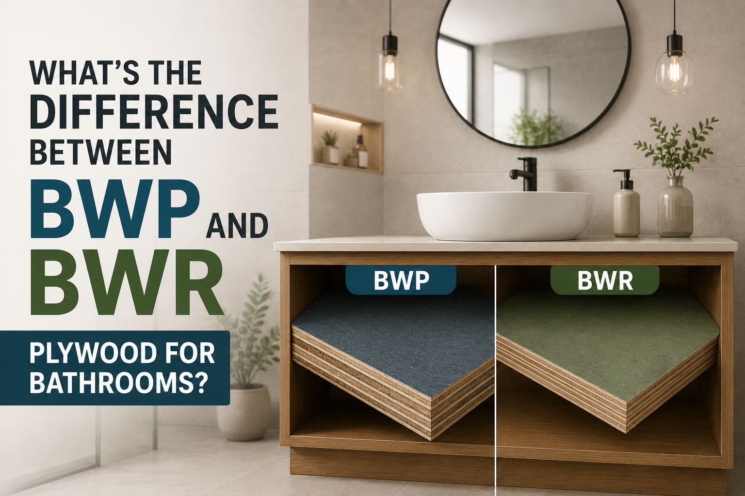 What's the Difference Between BWP and BWR Plywood for Bathrooms?