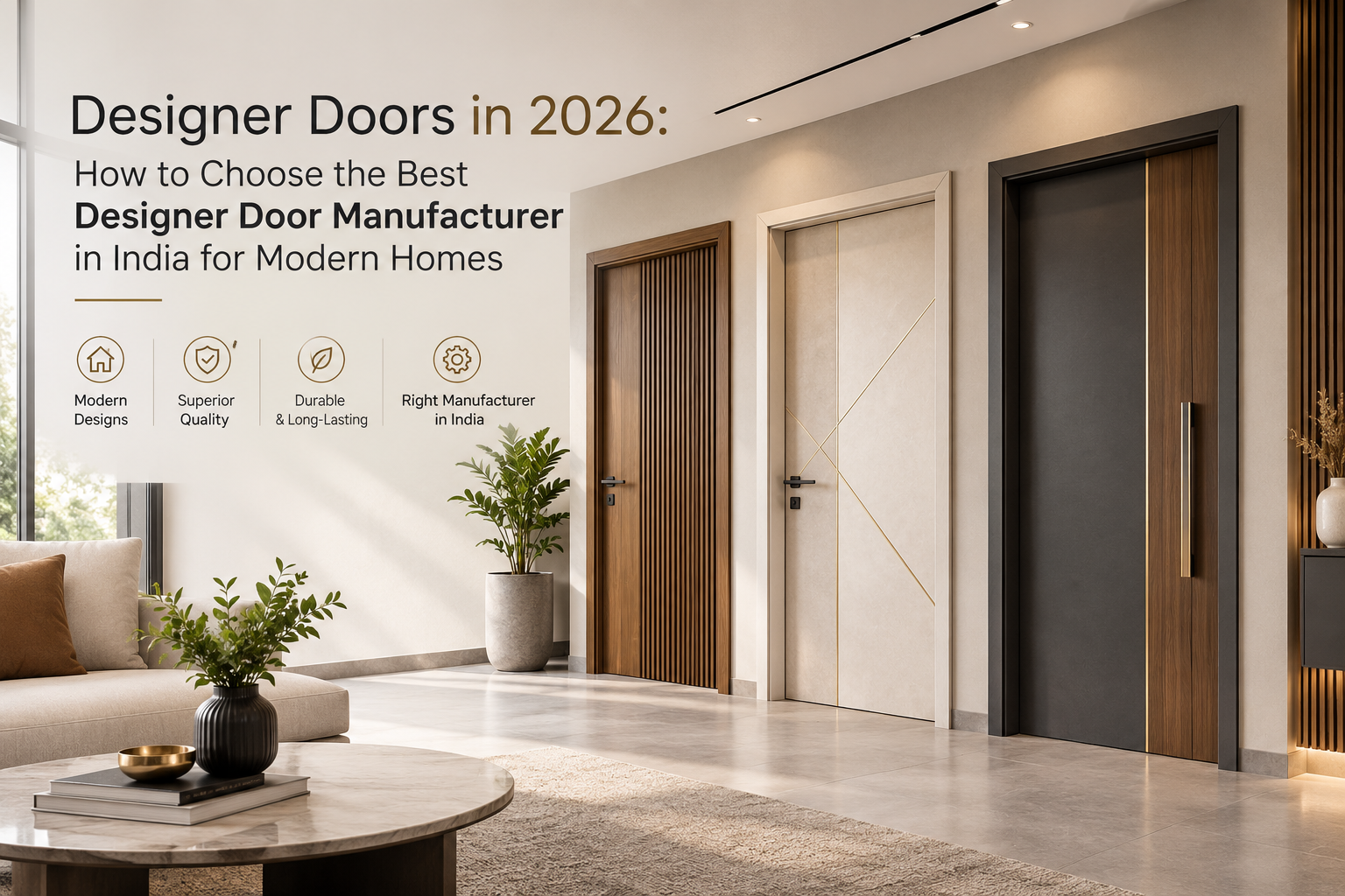 Designer Doors in 2026: How to Choose the Best Designer Door Manufacturer in India for Modern Homes
