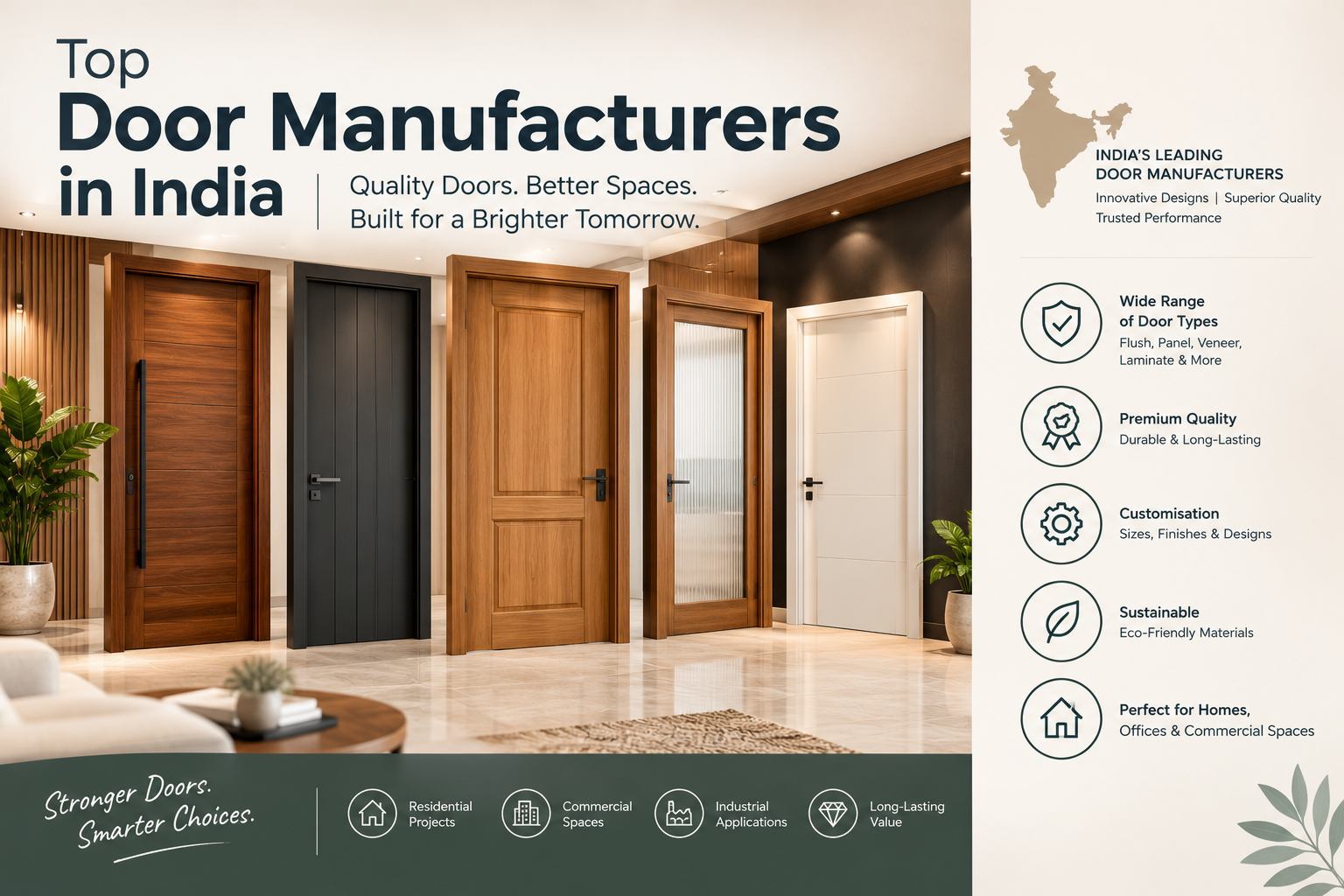 Top Door Manufacturers in India | Quality Doors