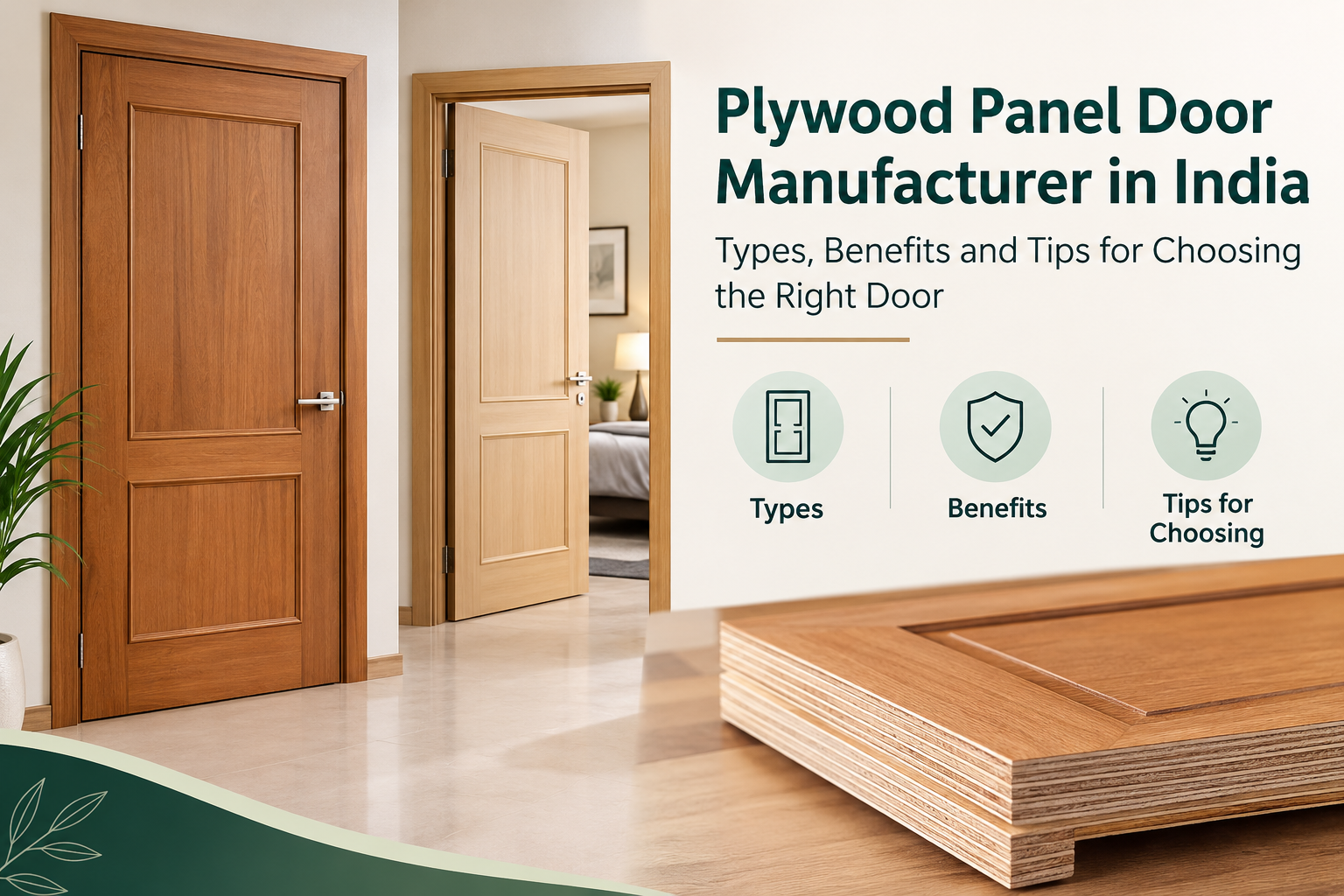 Plywood Panel Door Manufacturer in India: Types, Benefits and Tips for Choosing the Right Door